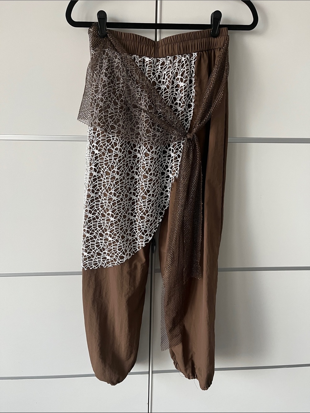 Super Fun Pants with Draping and Scarf. NWOT